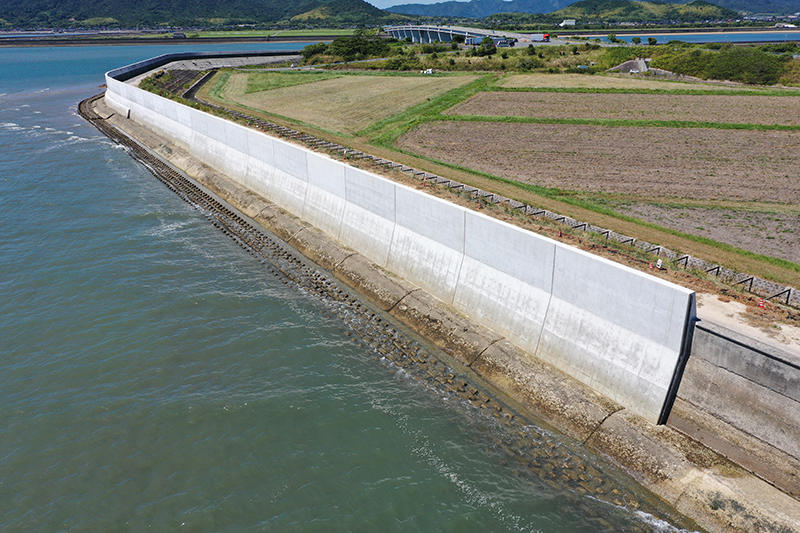 海岸保全施設整備事業（高潮対策）西之浦地区　令和7年度　堤防補強工事16号2